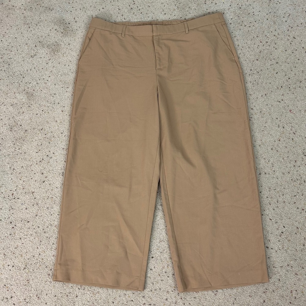 NEW Torrid Straight Leg Trousers Camel High Rise Pants Women's 20 Short